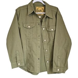 NWT Michael Kors barn jacket button down shacket womens size m